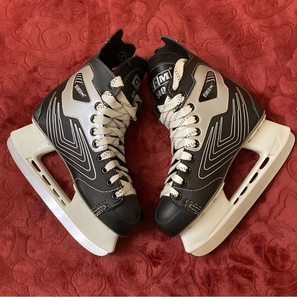 CCM Powerline Black and Gray Ice Hockey Skates Sz 6 - Picture 6 of 8